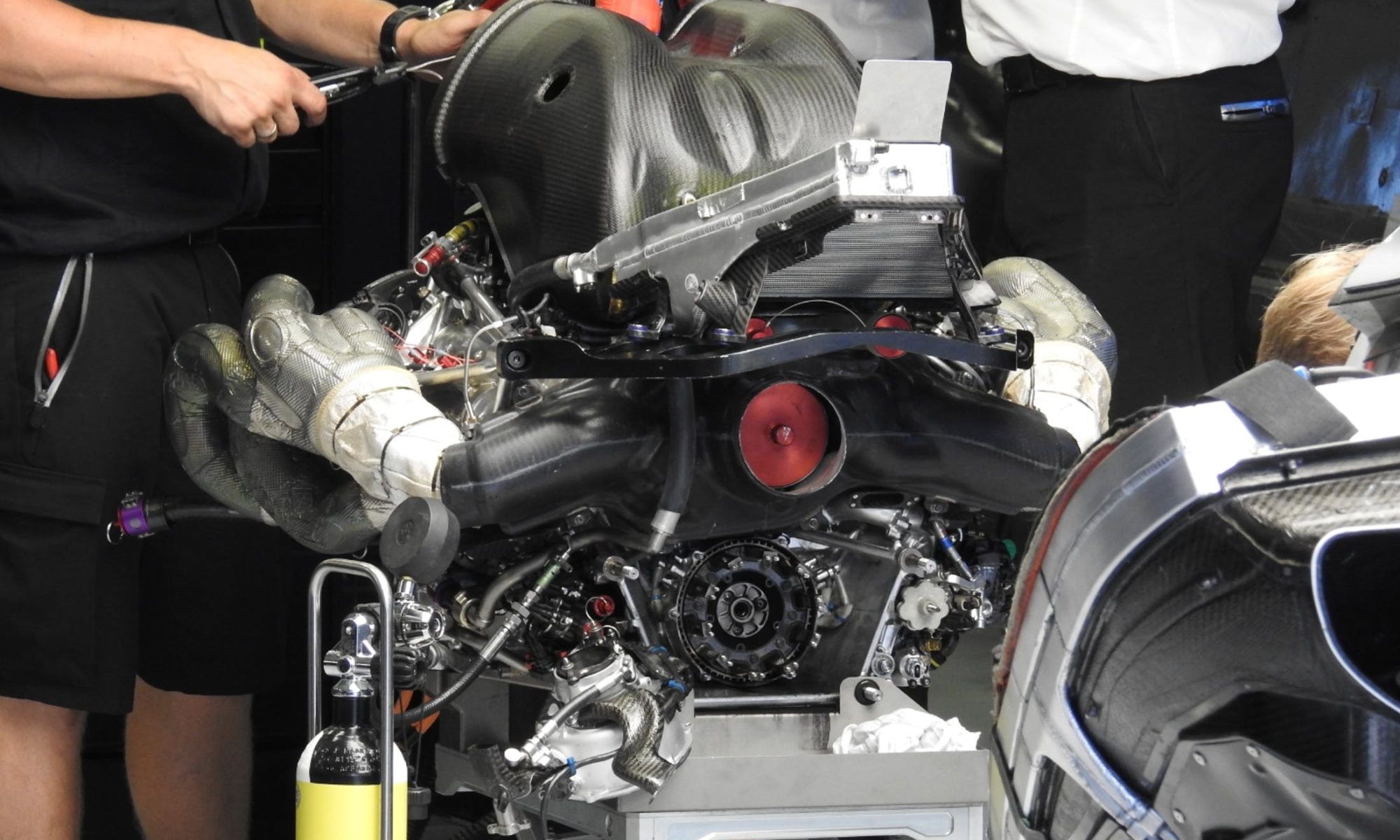 F1 Exhaust wrap heat protection