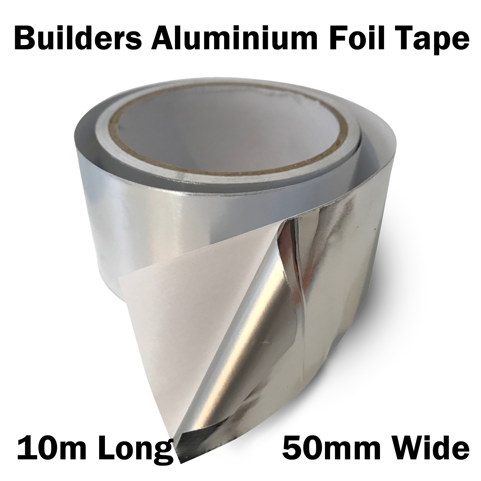 Multi-Purpose Silver Adhesive Metal Tape for Repairs 33 ft Ducts 1 Roll 1.88 inches x 11 Yards Insulation GTSE Aluminum Foil Tape 