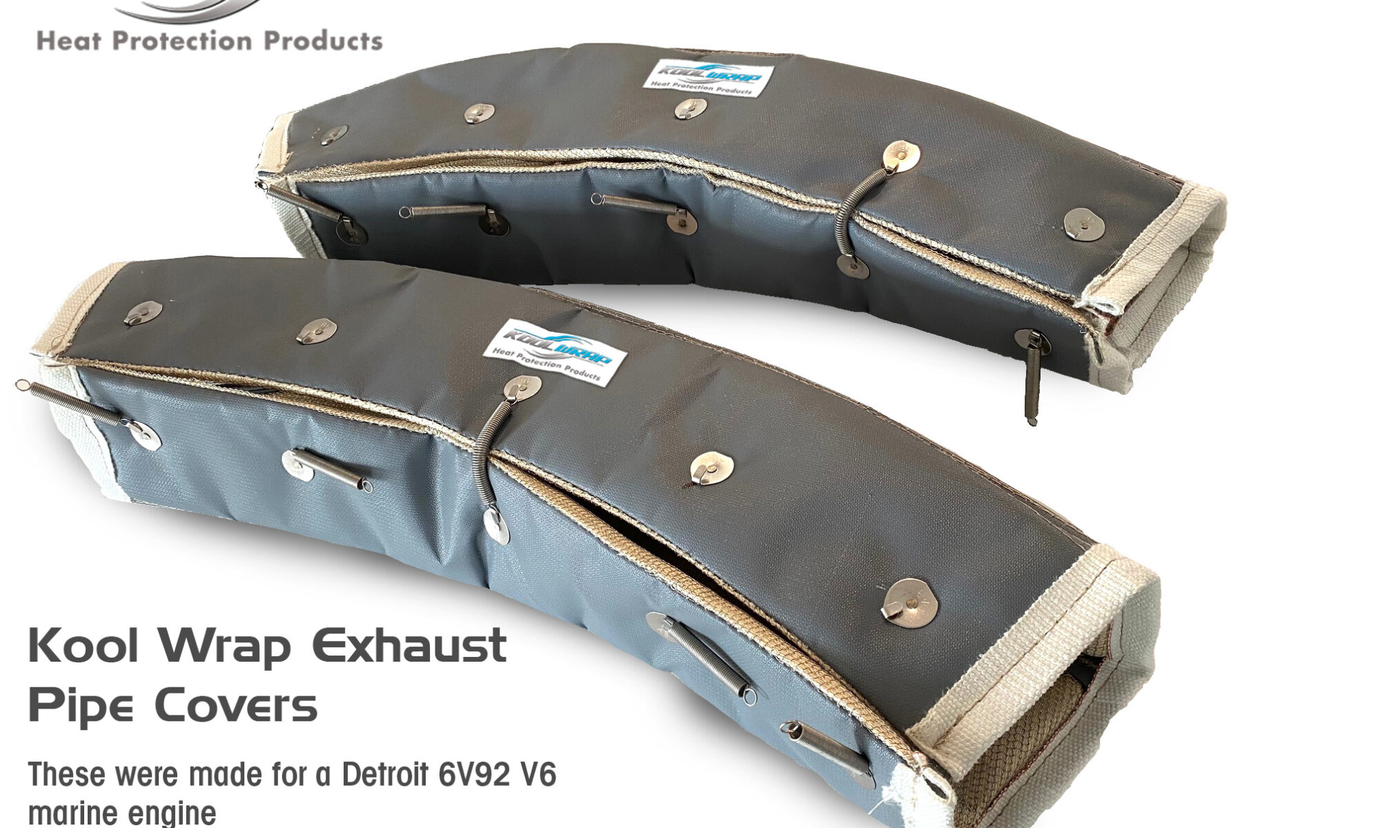 Kool-Wrap-Exhaust-Pipe-covers-6V92-Detroit